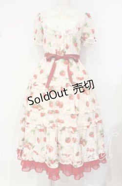 画像1: Emily Temple cute / Dear Strawberry Anniversaryドレス  アイボリー O-25-10-16-022-ET-OP-OW-OS