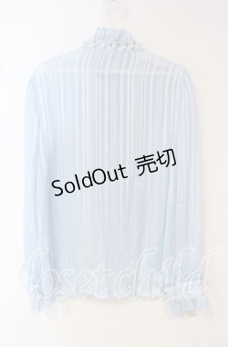 画像3: Triple fortune / ラメストライプブラウス  サックス O-25-10-18-028-EL-BL-OW-OS