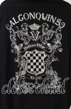 画像5: ALGONQUINS / バックプリントポンチョ風カーディガン  ブラック O-25-10-18-030-AL-TO-IG-OS