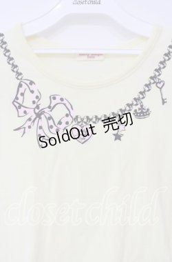 画像2: Emily Temple cute / ネックレスプリントTシャツ  イエロー O-25-10-18-035-ET-TS-IG-OS