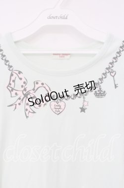 画像2: Emily Temple cute / ネックレスプリントTシャツ  ミント O-25-10-18-036-ET-TS-IG-OS