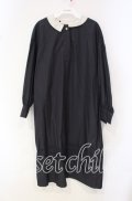 Jane Marple Dans Le Salon / Compact cloth tablier dress　ドレス M ネイビー O-25-10-18-038-JM-OP-IG-OS