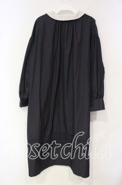 画像3: Jane Marple Dans Le Salon / Compact cloth tablier dress　ドレス M ネイビー O-25-10-18-038-JM-OP-IG-OS