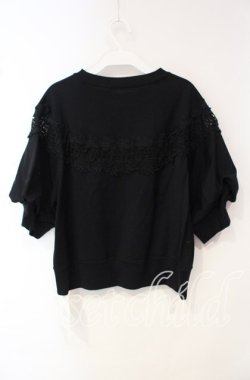 画像3: Jane Marple Dans Le Salon / Vintage lace-trim sweatshirt M クロ O-25-10-18-040-JM-TO-IG-OS