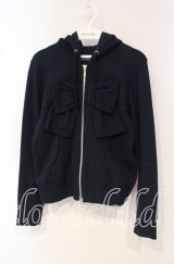 Jane Marple / リボンヨークのパーカー  ネイビー O-25-10-18-041-JM-TO-IG-ZT079