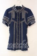 Ozz oneste / はしごレースダブルレースアップチュニック  ネイビー O-25-10-18-043-OO-BL-IG-OS