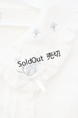 画像2: axes femme POETIQUE / 襟花刺繍ブラウス  オフ O-25-10-18-044-AX-BL-IG-OS