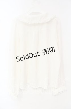 画像3: axes femme POETIQUE / 襟花刺繍ブラウス  オフ O-25-10-18-044-AX-BL-IG-OS