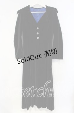 画像1: Moi-meme-Moitie / 別珍伯爵コート  ブラック O-25-10-18-049-MO-CO-OW-OS