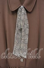 画像2: 【SALE】LEBECCA boutique / 舞台裏のワンピース F ブラウン O-25-10-18-053-EL-OP-YM-ZT513 (2)