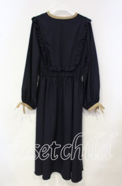 画像3: LEBECCA boutique / オレオグラッセとフリルリボンワンピース M ネイビー O-25-10-18-054-EL-OP-YM-OS