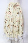 画像1: PINK HOUSE / スイーツスプリングバニープリントパッチワークスカート  クリームイエロー O-25-10-18-055-LO-OP-OW-OS (1)