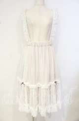 abilletage / チュールフリルストラップスカート  ホワイトピンク×パープルリボン O-25-10-18-060-GO-SK-OW-OS