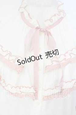 画像2: alcali / グラデーションピコット刺しゅうフリルワンピース  ナチュラル O-25-10-18-061-LO-OP-OW-OS