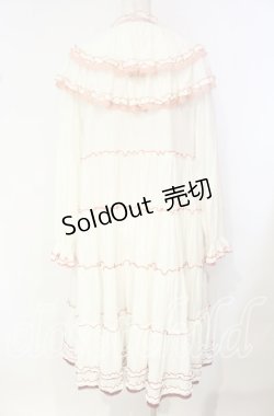 画像4: alcali / グラデーションピコット刺しゅうフリルワンピース  ナチュラル O-25-10-18-061-LO-OP-OW-OS