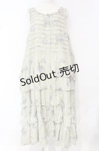 PINK HOUSE / ブルーフラワリーノースリーブワンピース【お直しあり】  薄荷 O-25-10-18-068-LO-OP-IG-OS