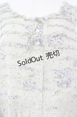画像2: PINK HOUSE / ブルーフラワリーノースリーブワンピース【お直しあり】  薄荷 O-25-10-18-068-LO-OP-IG-OS