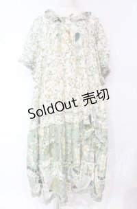 PINK HOUSE / White Cloverプリントパッチワークワンピース【お直しあり】  グリーン O-25-10-18-069-LO-OP-IG-OS