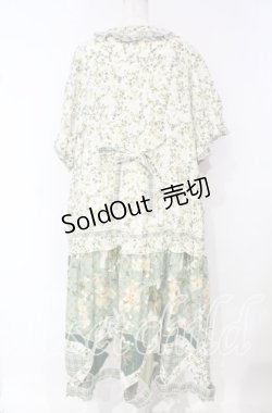 画像5: PINK HOUSE / White Cloverプリントパッチワークワンピース【お直しあり】  グリーン O-25-10-18-069-LO-OP-IG-OS