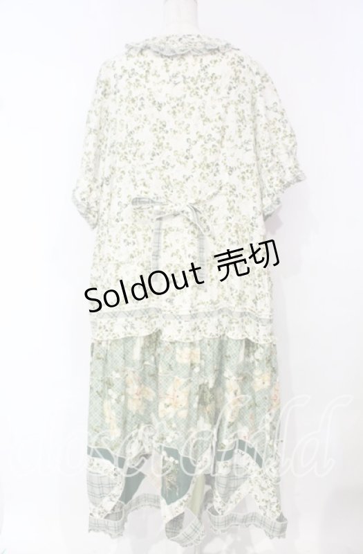 画像5: PINK HOUSE / White Cloverプリントパッチワークワンピース【お直しあり】  グリーン O-25-10-18-069-LO-OP-IG-OS (5)