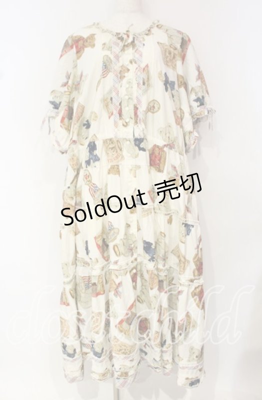 画像1: PINK HOUSE / TEDDY'S MEMORIESワンピース【お直しあり】  アイボリー O-25-10-18-070-LO-OP-IG-OS (1)