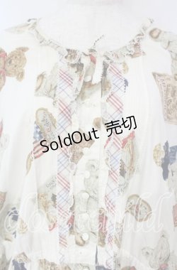 画像2: PINK HOUSE / TEDDY'S MEMORIESワンピース【お直しあり】  アイボリー O-25-10-18-070-LO-OP-IG-OS