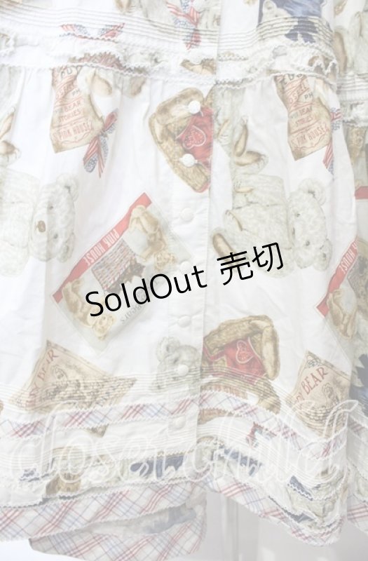 画像3: PINK HOUSE / TEDDY'S MEMORIESワンピース【お直しあり】  アイボリー O-25-10-18-070-LO-OP-IG-OS (3)