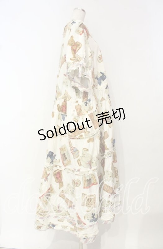 画像4: PINK HOUSE / TEDDY'S MEMORIESワンピース【お直しあり】  アイボリー O-25-10-18-070-LO-OP-IG-OS (4)