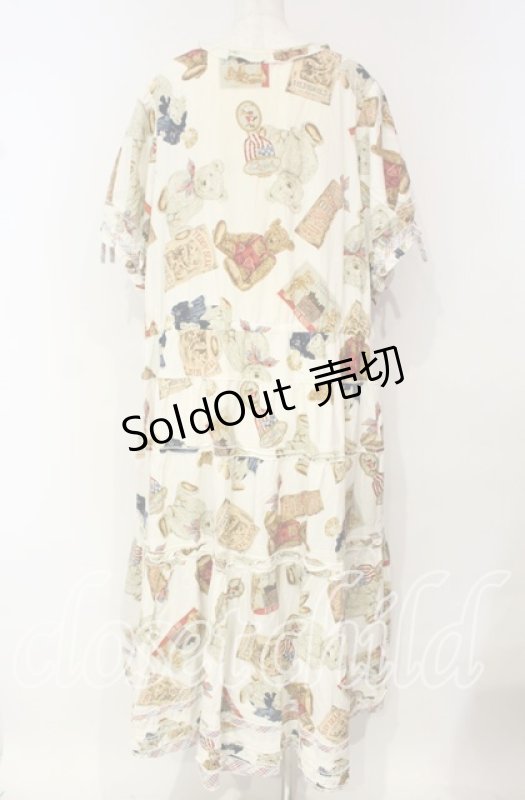 画像5: PINK HOUSE / TEDDY'S MEMORIESワンピース【お直しあり】  アイボリー O-25-10-18-070-LO-OP-IG-OS (5)