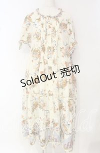 PINK HOUSE / ウォレスフラワープリントロングワンピース【お直しあり】  生成り O-25-10-18-071-LO-OP-IG-OS