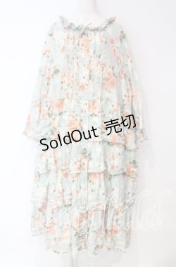 画像1: PINK HOUSE / イングリッシュローズワンピース【お直しあり】  ミント O-25-10-18-072-LO-OP-IG-OS
