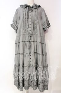 PINK HOUSE / ギンガムチェックフードワンピース【お直しあり】  クロ O-25-10-18-074-LO-OP-IG-OS