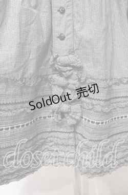 画像3: PINK HOUSE / ギンガムチェックフードワンピース【お直しあり】  クロ O-25-10-18-074-LO-OP-IG-OS