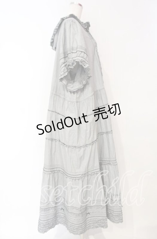 画像4: PINK HOUSE / ギンガムチェックフードワンピース【お直しあり】  クロ O-25-10-18-074-LO-OP-IG-OS (4)