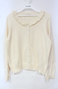 PINK HOUSE / ロゴワンポイント刺繍カーディガン  キナリ O-25-10-18-081-LO-TO-OW-OS