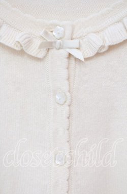 画像2: PINK HOUSE / ロゴワンポイント刺繍カーディガン  キナリ O-25-10-18-081-LO-TO-OW-OS