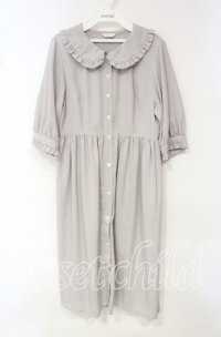 MILK / Grass court dress  グレー O-25-10-18-084-ML-OP-OW-OS