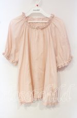 画像1: PINK HOUSE / ロゴ刺繍入りローンブラウス  ピンク O-25-10-18-085-LO-BL-OW-ZT326 (1)