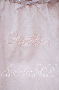 画像2: PINK HOUSE / ロゴ刺繍入りローンブラウス  ピンク O-25-10-18-085-LO-BL-OW-OS