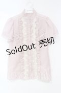 axes femme / ローズレース使いブラウス M ピンク O-25-10-18-087-AX-BL-OW-OS