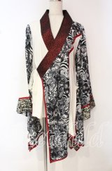 Qutie Frash / 2017年パティキュラ限定 着物カーディガン  モノクロ O-25-10-18-090-QU-JA-OW-OS