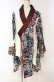 画像1: Qutie Frash / 2017年パティキュラ限定 着物カーディガン  モノクロ O-25-10-18-090-QU-JA-OW-OS (1)
