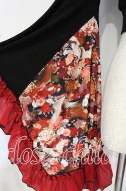 画像2: Qutie Frash / メッシュ着物袖トップス  レッド O-25-10-18-091-QU-TO-OW-OS