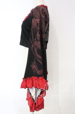 画像3: Qutie Frash / メッシュ着物袖トップス  レッド O-25-10-18-091-QU-TO-OW-OS
