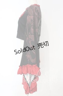 画像3: Qutie Frash / メッシュ着物袖トップス  レッド O-25-10-18-091-QU-TO-OW-OS