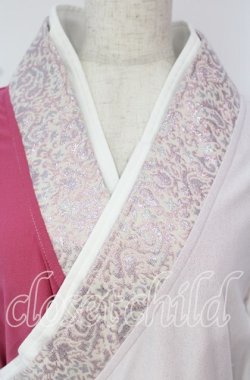 画像2: Qutie Frash / 肩空き着物カーディガン  ピンク×シロ O-25-10-18-092-QU-TO-OW-OS