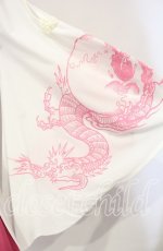 画像4: Qutie Frash / 肩空き着物カーディガン  ピンク×シロ O-25-10-18-092-QU-TO-OW-OS (4)