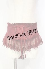 Enchantlic Enchantilly / チュールレースリボンコルセット  ワイン O-25-10-18-011-LO-TO-OW-OS