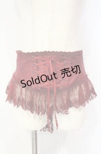 Enchantlic Enchantilly / チュールレースリボンコルセット  ワイン O-25-10-18-011-LO-TO-OW-OS
