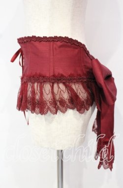 画像3: Enchantlic Enchantilly / チュールレースリボンコルセット  ワイン O-25-10-18-011-LO-TO-OW-OS